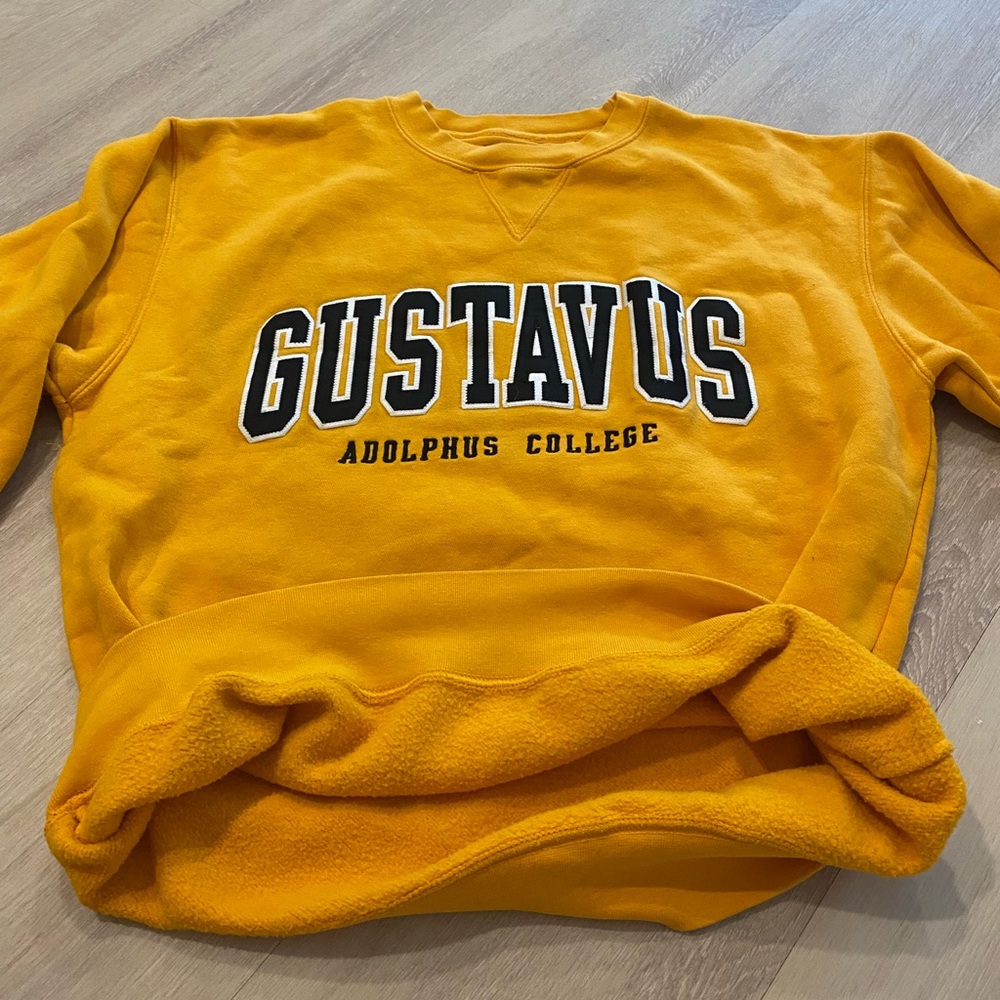 Gustavus Adolphus College Yellow Crewneck